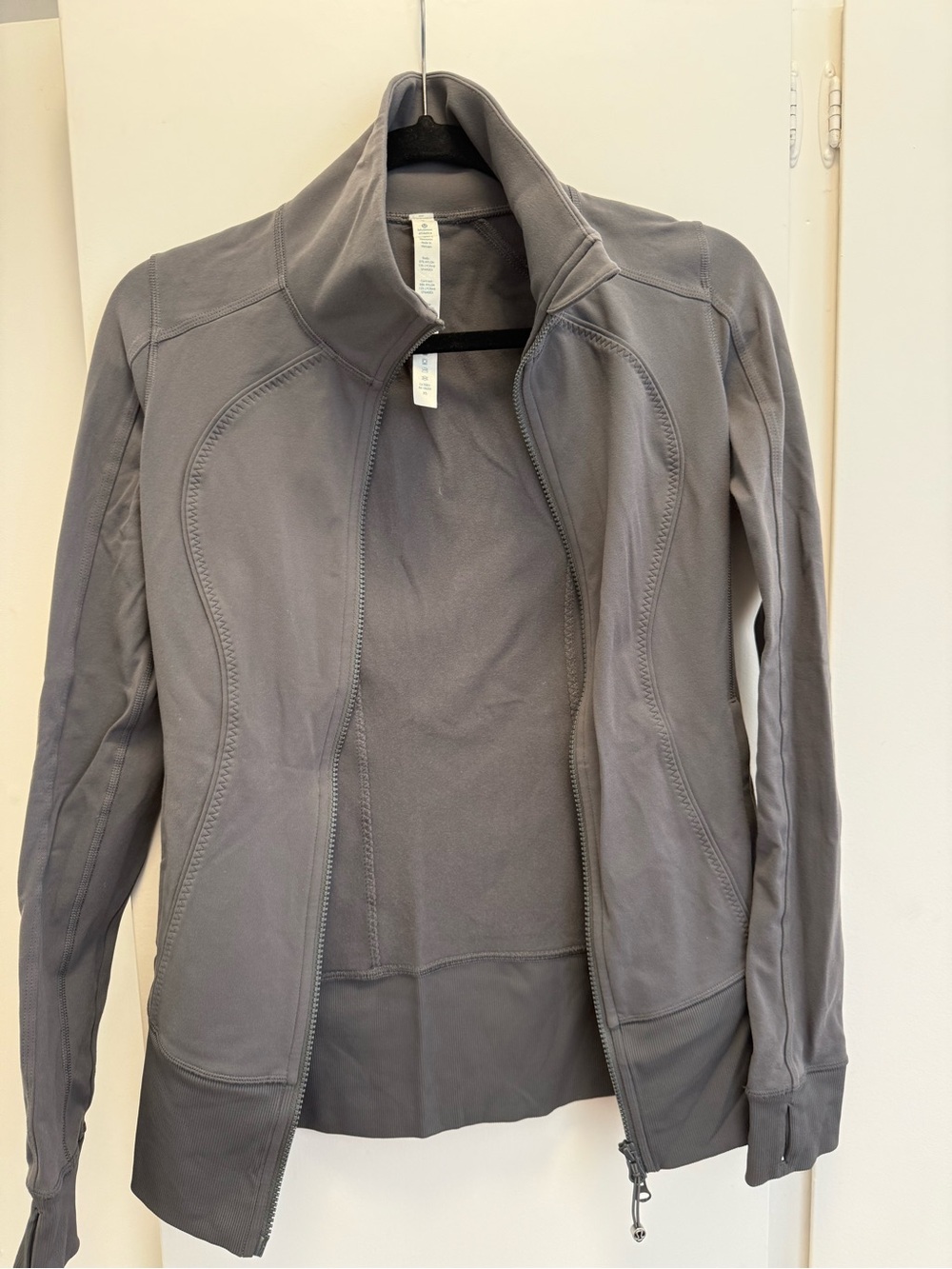 lululemon athletica Gray Full-Zip Bomber Jacket